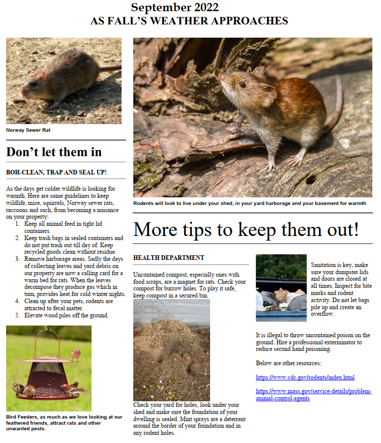 September 2022 Rat Newsletter
