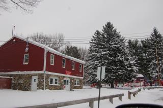 Large House with Snow